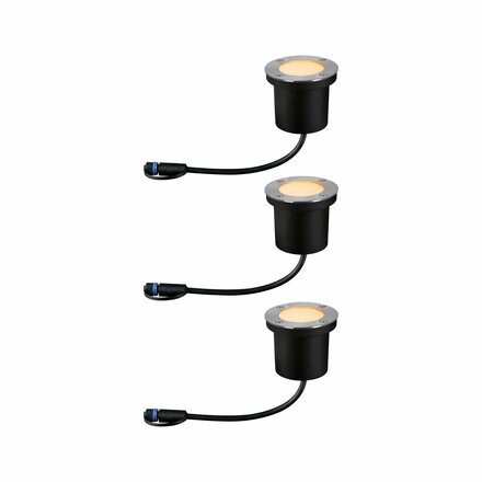 PAULMANN Plug & Shine LED zemní svítidlo Floor základní sada neláká hmyz IP67 2200K 3x4,5W antracit