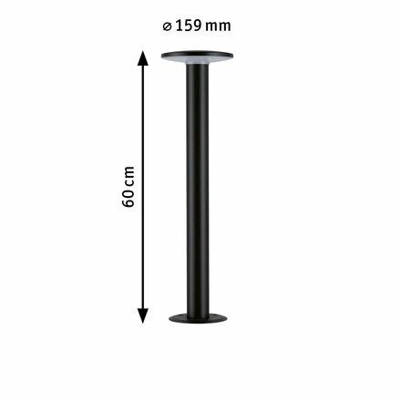 PAULMANN Plug & Shine LED stojací svítidlo Smart Home Zigbee Plate IP44 RGBW+ 5W antracit 947.50