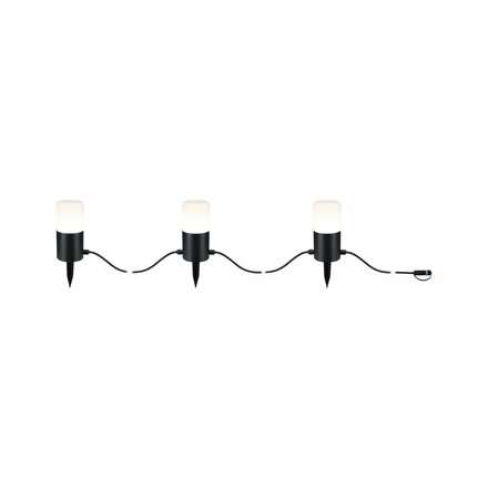 PAULMANN Plug & Shine LED světelný řetěz Tubs IP44 3000K 3x2W antracit 947.61