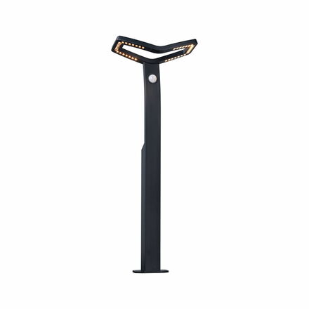 PAULMANN LED stojací svítidlo Smart Home Zigbee 3.0 Alara pohybové čidlo neláká hmyz IP44 hranaté 665mm 3000 - 2200K 10W 230V antracit kov