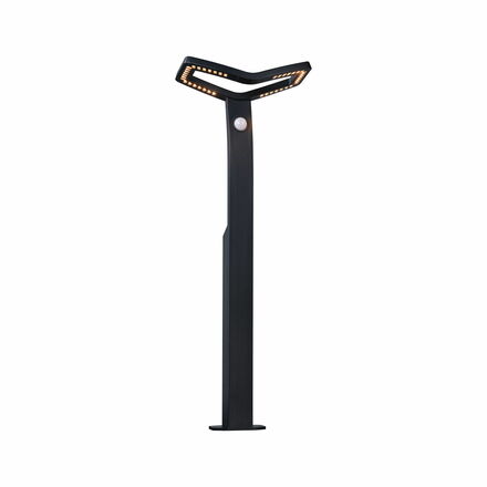 PAULMANN LED stojací svítidlo Smart Home Zigbee 3.0 Alara pohybové čidlo neláká hmyz IP44 hranaté 665mm 3000 - 2200K 10W 230V antracit kov
