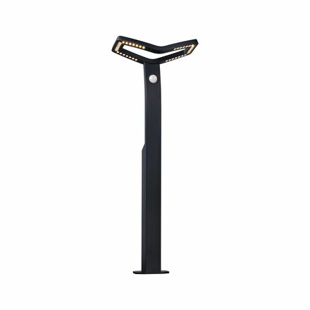 PAULMANN LED stojací svítidlo Smart Home Zigbee 3.0 Alara pohybové čidlo neláká hmyz IP44 hranaté 665mm 3000 - 2200K 10W 230V antracit kov