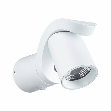 PAULMANN LED venkovní nástěnné svítidlo Cuff pohybové čidlo IP44 76x217mm 3000K 10W 230V 70° bílá hliník