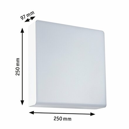 PAULMANN LED venkovní nástěnné svítidlo Azalena pohybové čidlo HF senzor IP44 250x97mm 3000K 8,5W 230V bílá umělá hmota/hliník