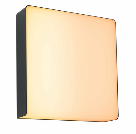 PAULMANN LED venkovní nástěnné svítidlo Smart Home Zigbee 3.0 Azalena pohybové čidlo HF senzor IP44 250x97mm CCT 8,5W 230V antracit umělá hmota/hliník