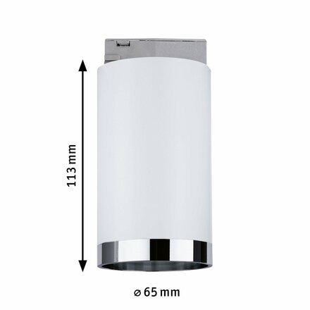 PAULMANN URail LED lištový spot Tube GU10 max. 10W 230V bílá