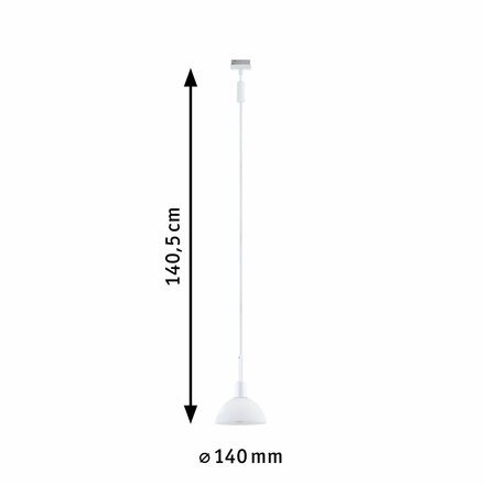PAULMANN URail závěs Sarrasani E14 max. 20W 230V bílá