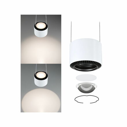 PAULMANN URail LED závěs Aldan / 8,5W 3000K stmívatelné 230V bílá