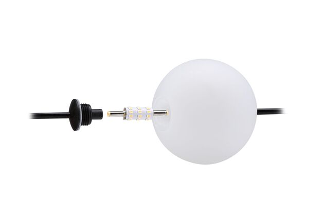 PAULMANN Solární LED světelný řetěz Taina prodlužovací sada IP67 3000K 1,71m černá