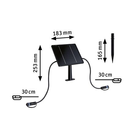 PAULMANN Plug & Shine solární panel IP44 24V max. 21W antracit