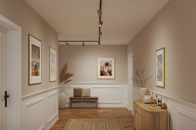 PAULMANN URail lištový spot Luxe GU10 max. 10W 230V zlatá mat/černá mat