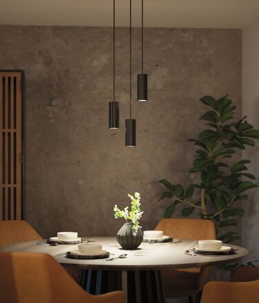 PAULMANN Závěsné svítidlo Lirena GU10 max. 10W černá mat kov