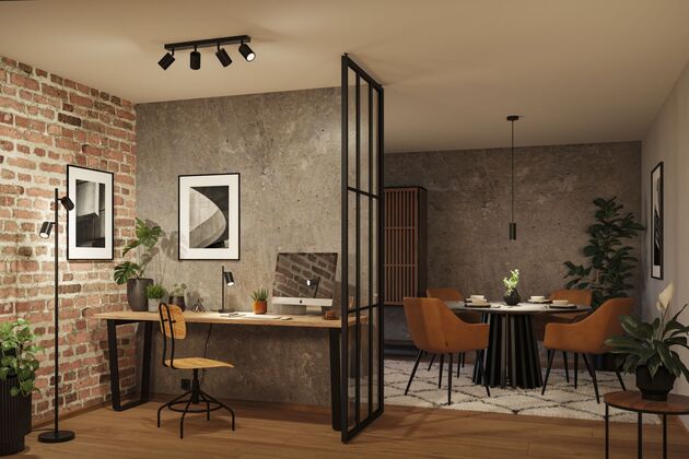 PAULMANN Stojací svítidlo Lirena 1575mm max. 2x7W černá mat