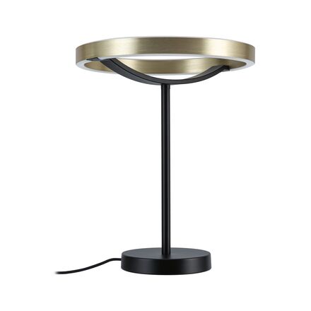 PAULMANN LED stolní lampa 3-krokové-stmívatelné Melira 2700K 10W černá mat/zlatá