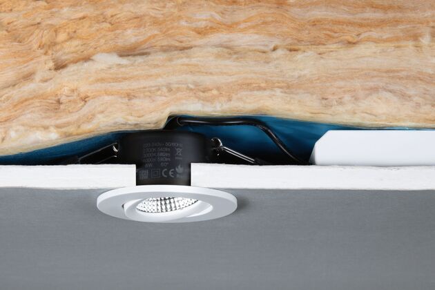 PAULMANN LED vestavné svítidlo White Select Viona IP65 kruhové 85mm 25° 6W 230V 2700 - 4000K černá mat/bílá mat/matný chrom