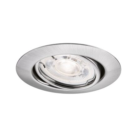 PAULMANN LED vestavné svítidlo Base GU10 Flat výklopné 3x4W 230V 2700K kov kartáčovaný