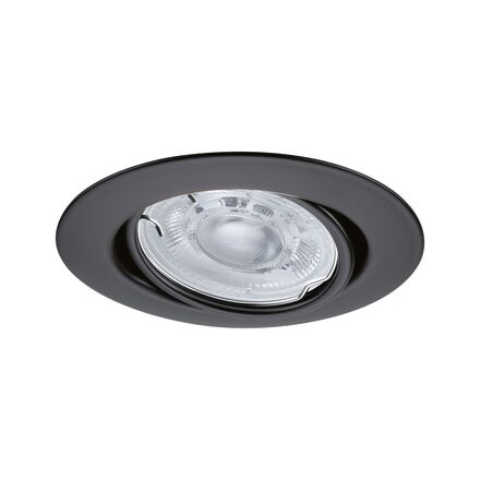 PAULMANN LED vestavné svítidlo Base GU10 Flat výklopné 3x4W 230V 2700K černá mat