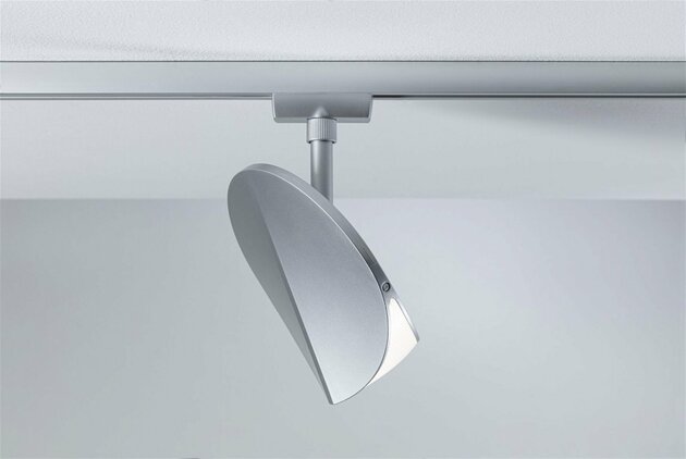 PAULMANN URail LED lištový spot 3-krokové-stmívatelné Alejandro 10W 4000K stmívatelné 230V matný chrom