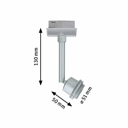 Paulmann spot pro kolejnicový systém Urail Basic LED DecoSystems 1x3,5W GZ10 matný chrom 951.82 P 95182