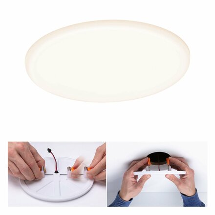 PAULMANN Smart Home Zigbee LED vestavné svítidlo Veluna VariFit měnitelná bílá 185mm IP44 15W 953.86