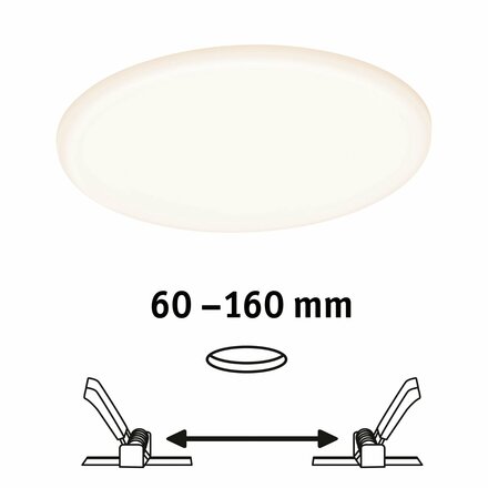 PAULMANN Smart Home Zigbee LED vestavné svítidlo Veluna VariFit měnitelná bílá 185mm IP44 15W 953.86