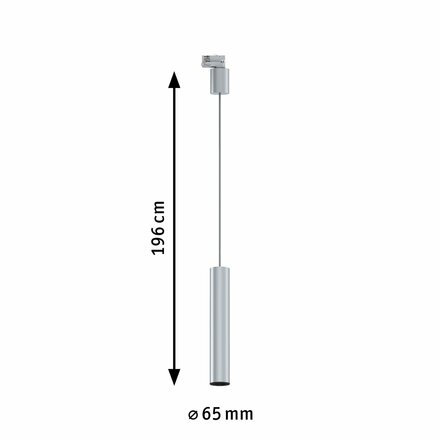 PAULMANN ProRail3 závěs Artemons GU10 max. 10W 230V stříbrná