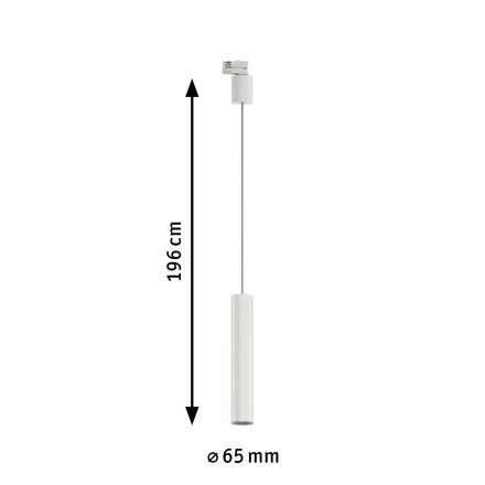 PAULMANN ProRail3 závěs Artemons GU10 max. 10W 230V bílá