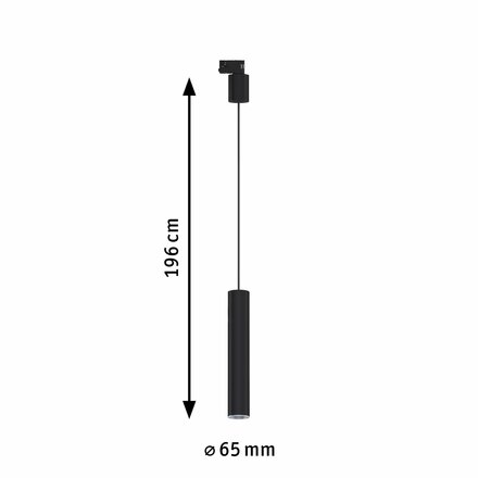 PAULMANN ProRail3 závěs Artemons GU10 max. 10W 230V černá