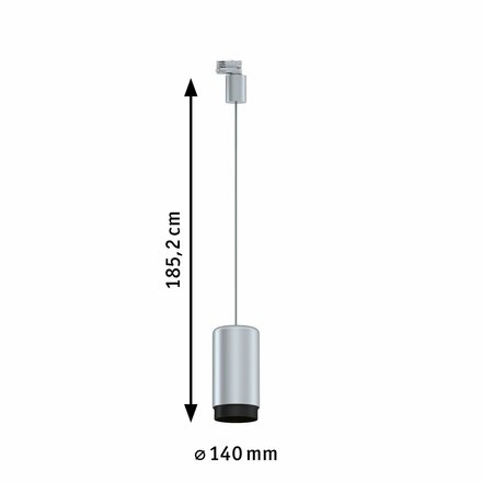 PAULMANN ProRail3 závěs Corus E27 max. 50W 230V stříbrná