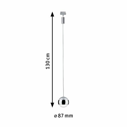 Paulmann URail LED Pendel Capsule II 6W chrom mat stmívatelné 954.57 P 95457