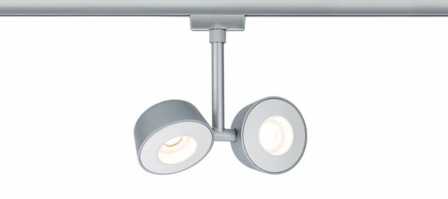 Paulmann URail LED Spot Double Pellet 2x4W chrom mat/bílá stmívatelné 954.71 P 95471