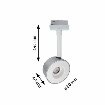 Paulmann URail LED Spot Pellet 4W bílá/chrom mat stmívatelné 954.74 P 95474