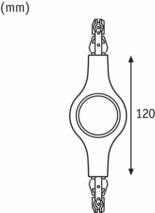 Paulmann URail LED liniová spojka 5,8W chrom mat stmívatelné 954.77 P 95477