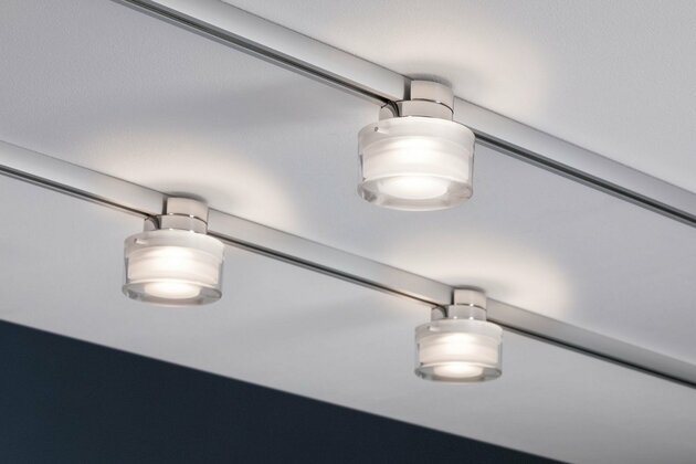 PAULMANN URail LED spot Ceiling Topa Dot 5,2W chrom/čirá/satén stmívatelné 955.02 P 95502