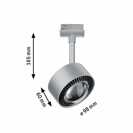 PAULMANN URail LED spot Aldan 1x9W černá/matný chrom stmívatelné 955.19 P 95519