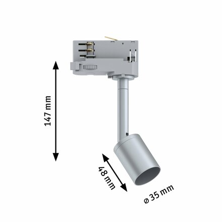 PAULMANN ProRail3 lištový spot Purell GU10 max. 10W 230V stříbrná/chrom