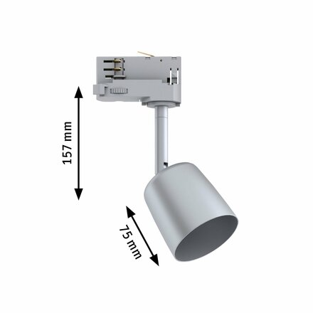 PAULMANN ProRail3 lištový spot Cover GU10 max. 10W 230V stříbrná/chrom