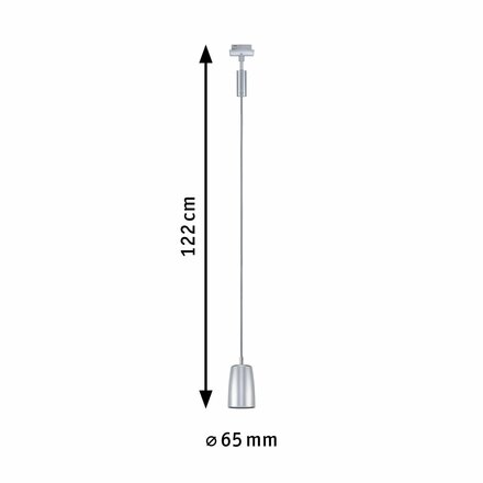 PAULMANN URail závěs Cover GU10 max. 10W 230V matný chrom