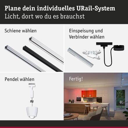 PAULMANN URail závěs Smart Home Zigbee 3.0 Tyros RGBW 4,5W RGBW+ stmívatelné 230V bílá