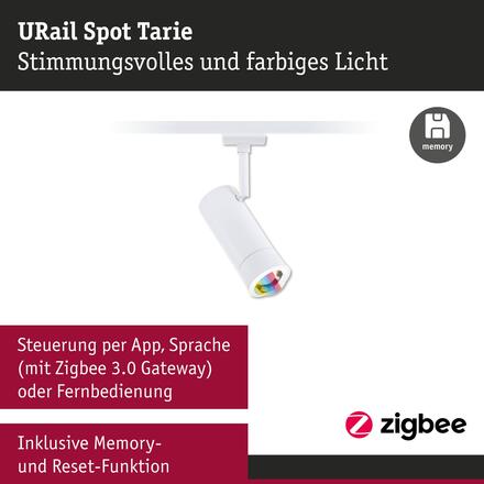 PAULMANN URail spot Smart Home Zigbee 3.0 Tarie RGBW 4,5W RGBW+ stmívatelné 230V bílá