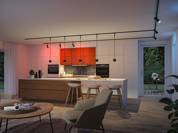 PAULMANN URail spot Smart Home Zigbee 3.0 Tarie RGBW 4,5W RGBW+ stmívatelné 230V černá mat