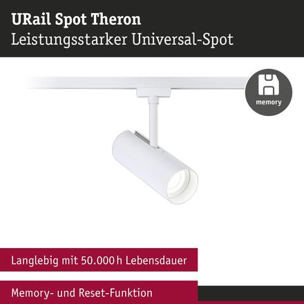 PAULMANN URail lištový spot Theron spot 11W 4000K stmívatelné 230V bílá