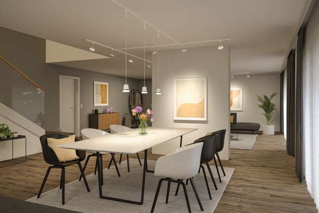 PAULMANN URail LED lištový spot 3-krokové-stmívatelné Circle spot 5W 3000K stmívatelné 230V bílá