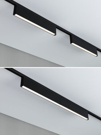PAULMANN URail Lightbar 3-krokové-stmívatelné Ceris 9,5W 3000K stmívatelné 230V černá mat