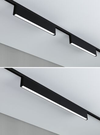 PAULMANN URail Lightbar 3-krokové-stmívatelné Ceris 9,5W 4000K stmívatelné 230V černá mat