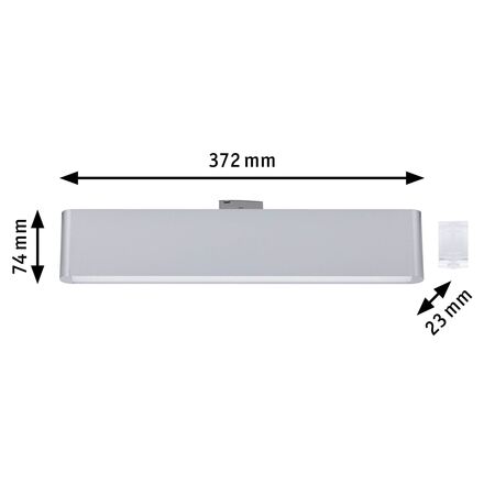 PAULMANN URail Lightbar 3-krokové-stmívatelné Ceris 9,5W 3000K stmívatelné 230V matný chrom