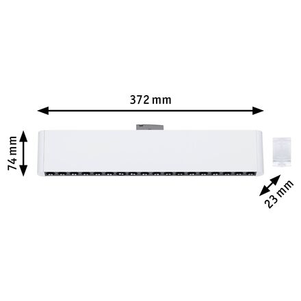 PAULMANN URail Lightbar 3-krokové-stmívatelné Zelos 10W 4000K stmívatelné 230V bílá