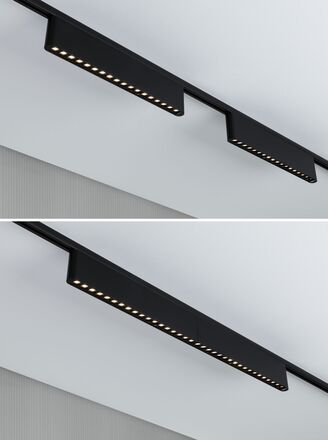 PAULMANN URail Lightbar 3-krokové-stmívatelné Zelos 10W 3000K stmívatelné 230V černá mat