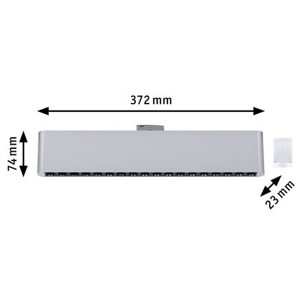 PAULMANN URail Lightbar 3-krokové-stmívatelné Zelos 10W 4000K stmívatelné 230V matný chrom