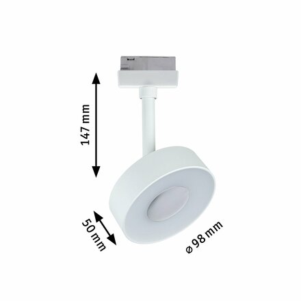 PAULMANN URail LED lištový spot Circle 5W CCT 230V bílá 965.44